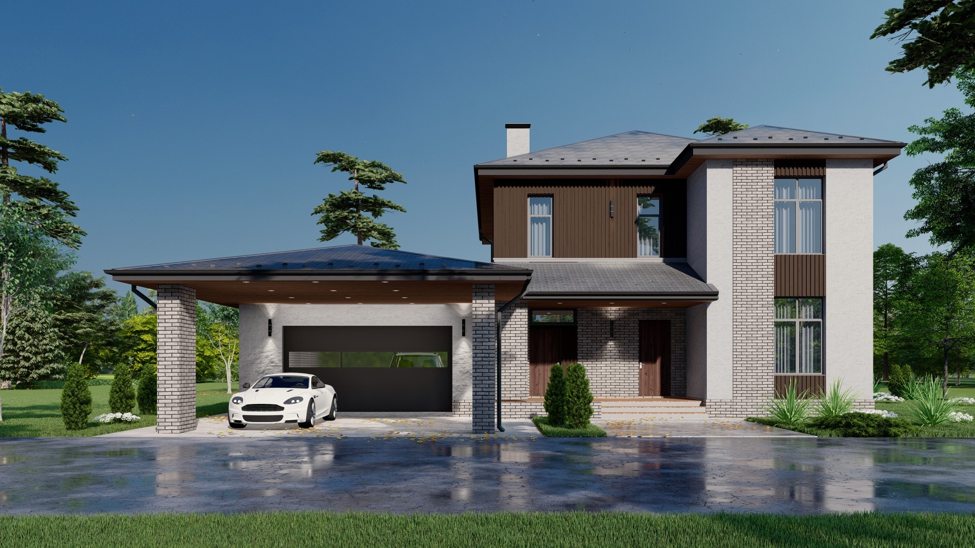 Этажи: 2
Спальни: 3
С/У: 3
Спа-зона
---
285 кв.м.